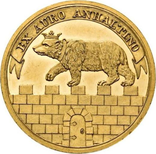 Awers monety - Dukat 1825 Z - cena złotej monety - Anhalt-Bernburg, Aleksy Fryderyk Chrystian