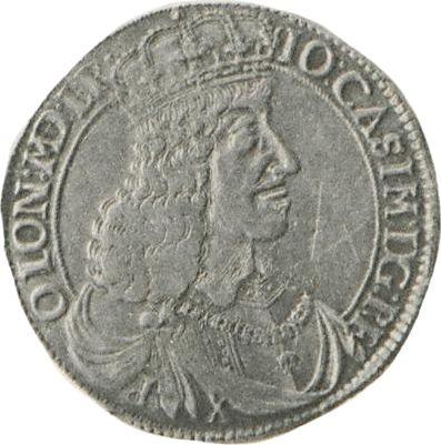 Аверс монеты - Талер 1649 года GP "Тип 1649-1650" - цена серебряной монеты - Польша, Ян II Казимир