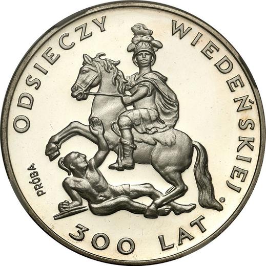 Реверс монеты - Пробные 200 злотых 1983 года MW EO "300 лет битве при Вене" Серебро - цена серебряной монеты - Польша, Народная Республика