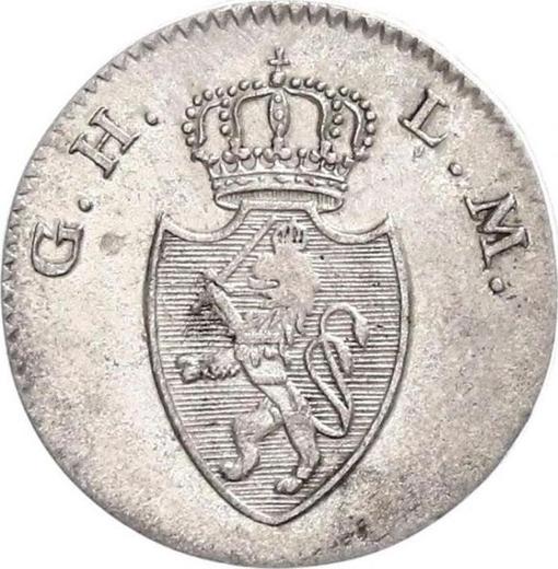 Anverso 3 kreuzers 1809 G.H. L.M. - valor de la moneda de plata - Hesse-Darmstadt, Luis I