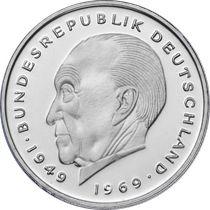 Anverso 2 marcos 1976 G "Konrad Adenauer" - valor de la moneda  - Alemania, RFA