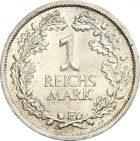 Reverso 1 Reichsmark 1925 F - valor de la moneda de plata - Alemania, República de Weimar