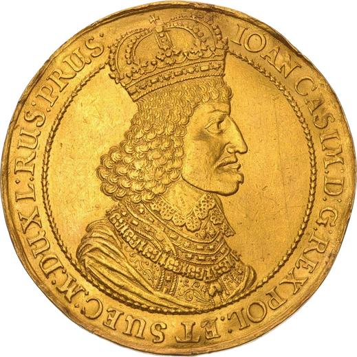 Obverse Donative 10 Ducat 1650 GR "Danzig" Gold - Gold Coin Value - Poland, John II Casimir