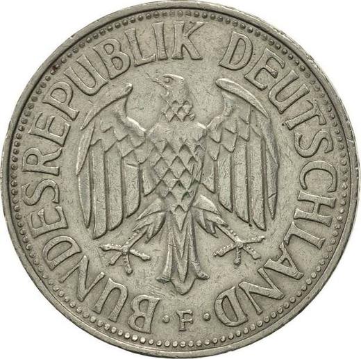 Reverse 1 Mark 1969 F -  Coin Value - Germany, FRG