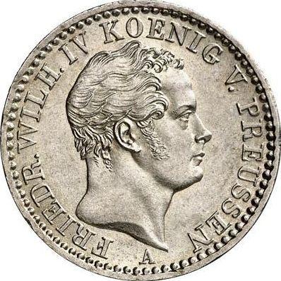 Obverse 1/6 Thaler 1847 A - Silver Coin Value - Prussia, Frederick William IV