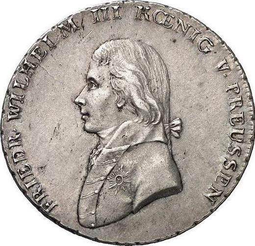 Аверс монеты - Талер 1807 года A - цена серебряной монеты - Пруссия, Фридрих Вильгельм III