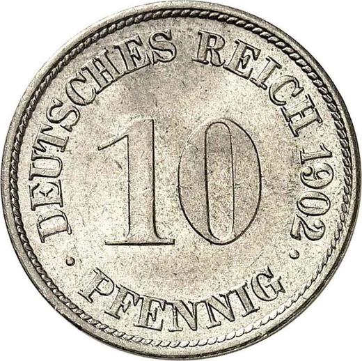 Awers monety - 10 fenigów 1902 G "Typ 1890-1916" - cena  monety - Niemcy, Cesarstwo Niemieckie