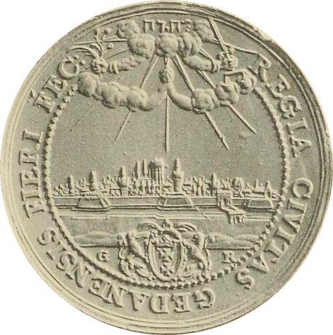 Rewers monety - Donatywa 10 dukatów bez daty (1649-1668) GR "Gdańsk" Złoto - cena złotej monety - Polska, Jan II Kazimierz