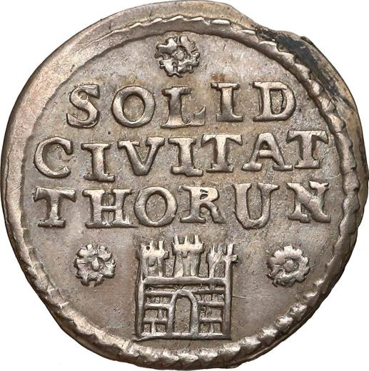 Rewers monety - Szeląg 1760 "Toruński" Czyste srebro - cena srebrnej monety - Polska, August III