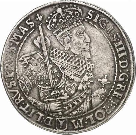 Аверс монеты - Талер 1629 года II "Тип 1618-1630" - цена серебряной монеты - Польша, Сигизмунд III Ваза