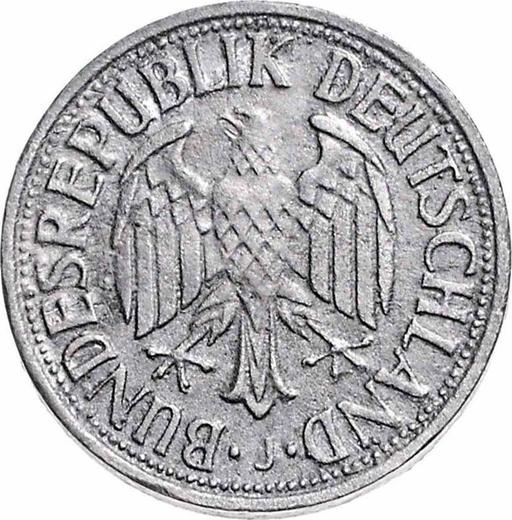 Reverso 2 marcos 1951 J Hierro - valor de la moneda  - Alemania, RFA