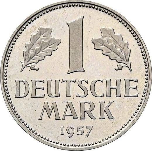 Awers monety - 1 marka 1957 D - cena  monety - Niemcy, RFN