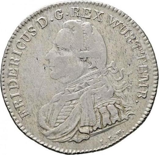 Awers monety - 20 krajcarow 1810 I.L.W. "Typ 1807-1810" - cena srebrnej monety - Wirtembergia, Fryderyk I
