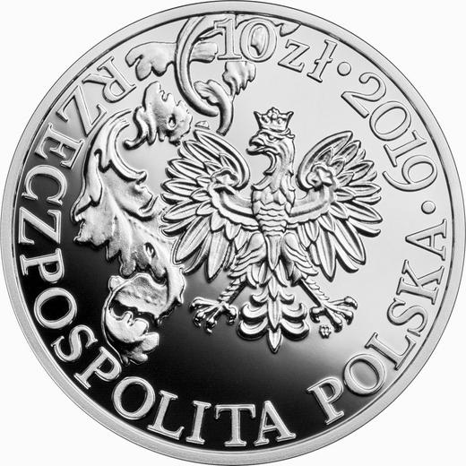 Obverse 10 Zlotych 2019 "420th Anniversary of the Birth of Hetman Stefan Czarniecki" - Silver Coin Value - Poland, III Republic after denomination