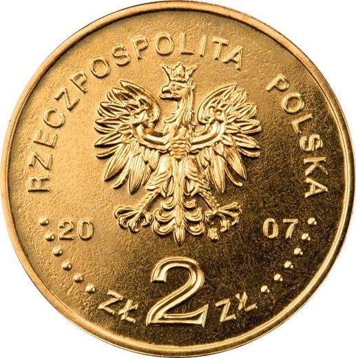 Аверс монеты - 2 злотых 2007 года MW AN "Средневековый город Торунь" - цена  монеты - Польша, III Республика после деноминации