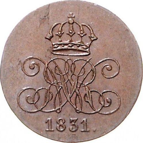 Anverso 2 Pfennige 1831 C - valor de la moneda  - Hannover, Guillermo IV