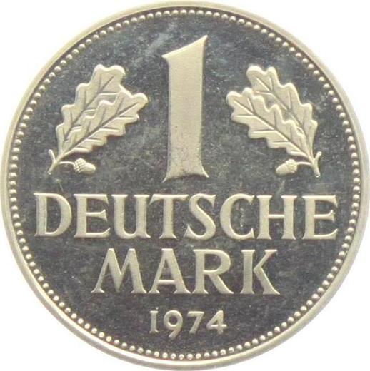 Obverse 1 Mark 1974 G -  Coin Value - Germany, FRG