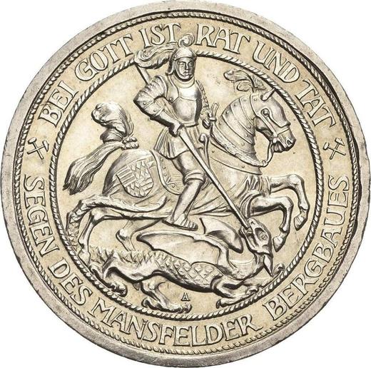 Awers monety - 3 marki 1915 A "Prusy" Mansfeld - cena srebrnej monety - Niemcy, Cesarstwo Niemieckie