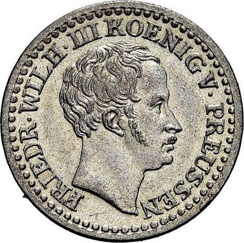 Аверс монеты - 1 серебряный грош 1821 года D - цена серебряной монеты - Пруссия, Фридрих Вильгельм III