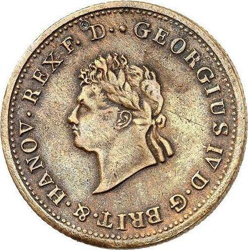 Awers monety - 10 talarów 1822 B Miedź - cena  monety - Hanower, Jerzy IV