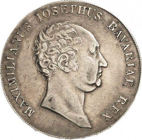 Awers monety - Talar 1825 "Typ 1809-1825" - cena srebrnej monety - Bawaria, Maksymilian I
