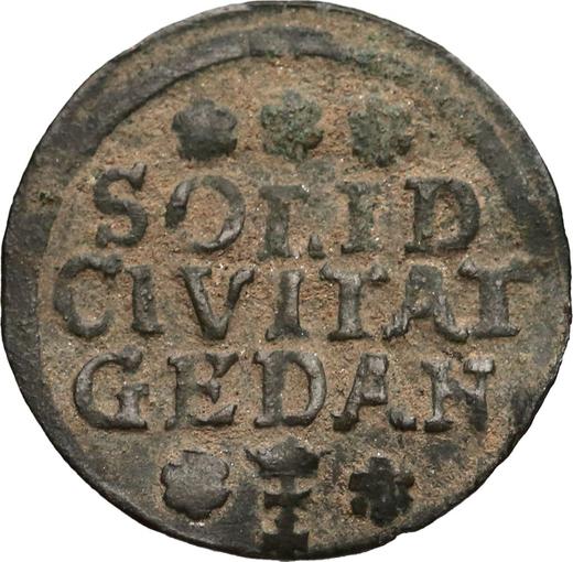 Reverso Szeląg 1715 "de Gdansk" - valor de la moneda  - Polonia, Augusto II