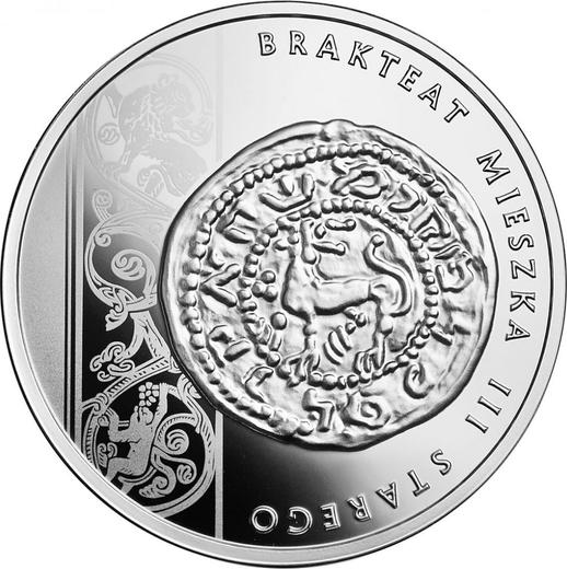 Reverso 10 eslotis 2014 MW "Bracteato de Miecislao III el Viejo" - valor de la moneda de plata - Polonia, República moderna