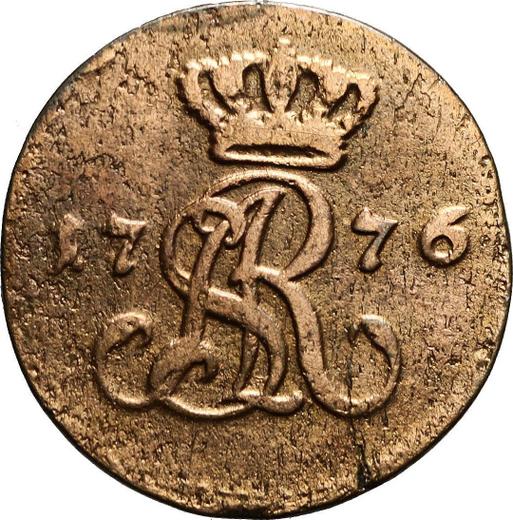 Anverso Medio grosz 1776 EB - valor de la moneda  - Polonia, Estanislao II Poniatowski