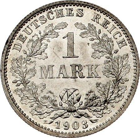 Awers monety - 1 marka 1903 E "Typ 1891-1916" - cena srebrnej monety - Niemcy, Cesarstwo Niemieckie