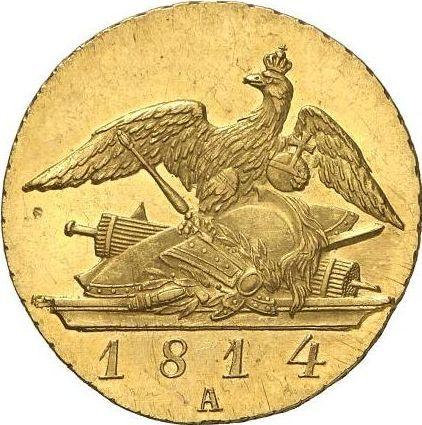 Reverso 2 Frederick D'or 1814 A - valor de la moneda de oro - Prusia, Federico Guillermo III