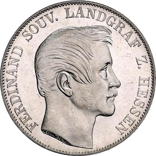 Awers monety - Talar 1862 - cena srebrnej monety - Hesja-Homburg, Ferdynand