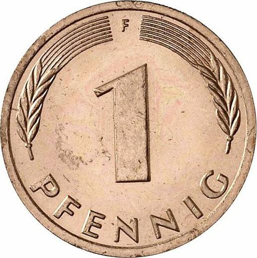 Аверс монеты - 1 пфенниг 1988 года F - цена  монеты - Германия, ФРГ