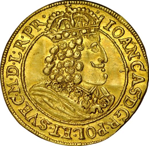 Аверс монеты - Дукат 1659 года HDL "Торунь" - цена золотой монеты - Польша, Ян II Казимир
