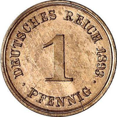 Аверс монеты - 1 пфенниг 1893 года F "Тип 1890-1916" - цена  монеты - Германия, Германская Империя
