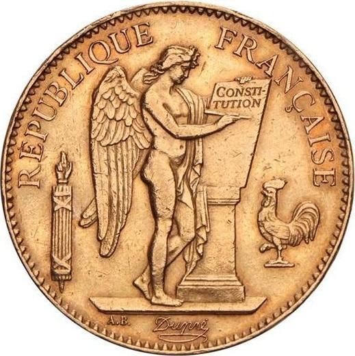 Аверс монеты - 100 франков 1899 года A "Тип 1878-1914" Париж - цена золотой монеты - Франция, Третья республика