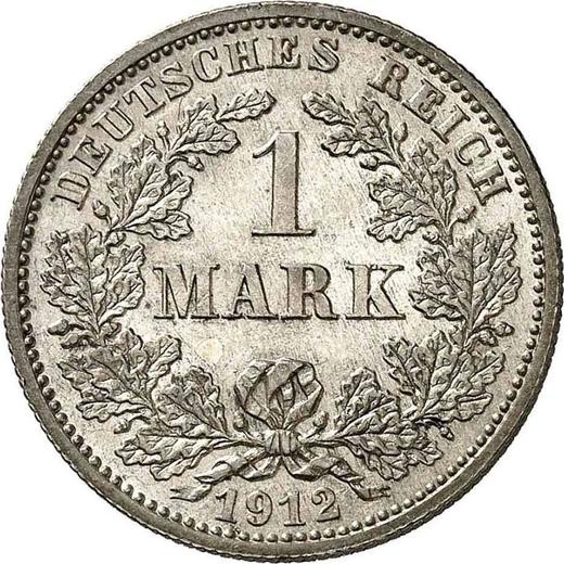 Аверс монеты - 1 марка 1912 года J "Тип 1891-1916" - цена серебряной монеты - Германия, Германская Империя