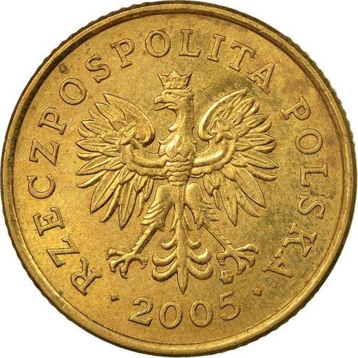 Obverse 5 Groszy 2005 MW -  Coin Value - Poland, III Republic after denomination