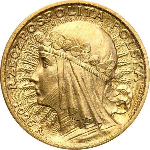 Реверс монеты - Пробные 20 злотых 1925 года "Полония" Золото - цена золотой монеты - Польша, II Республика