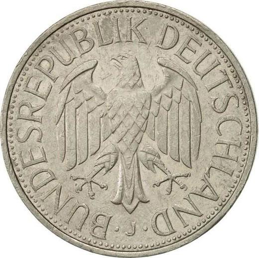 Реверс монеты - 1 марка 1984 года J - цена  монеты - Германия, ФРГ