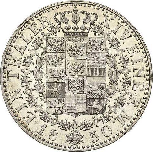Rewers monety - Talar 1830 A - cena srebrnej monety - Prusy, Fryderyk Wilhelm III