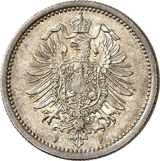 Reverso 50 Pfennige 1876 F "Tipo 1875-1877" - valor de la moneda de plata - Alemania, Imperio alemán