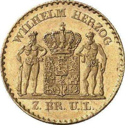 Awers monety - 5 talarów 1832 CvC - cena złotej monety - Brunszwik-Wolfenbüttel, Wilhelm