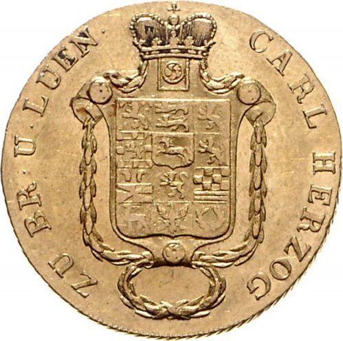 Awers monety - 10 talarów 1829 CvC "Typ 1824-1830" - cena złotej monety - Brunszwik-Wolfenbüttel, Karol II