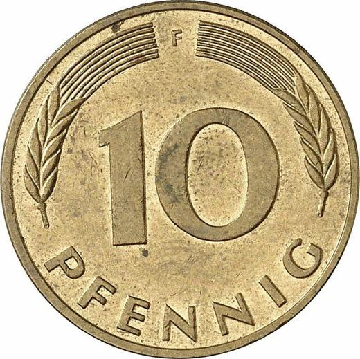 Аверс монеты - 10 пфеннигов 1983 года F - цена  монеты - Германия, ФРГ