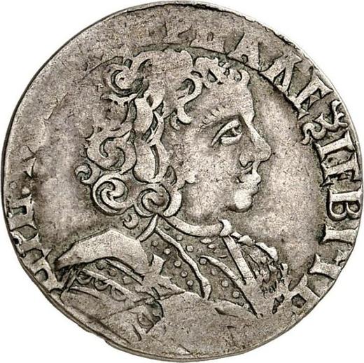 Obverse 1/3 Tymf (Shostak) ҂АΨЗ (1707) "For the Polish - Lithuanian Commonwealth" - Silver Coin Value - Russia, Peter I