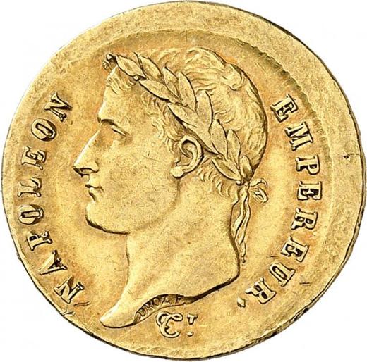 Awers monety - 20 franków 1807-1808 "Typ 1807-1808" Przesunięcie stempla - Francja, Napoleon I