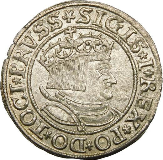 Obverse 1 Grosz 1534 "Torun" - Silver Coin Value - Poland, Sigismund I the Old