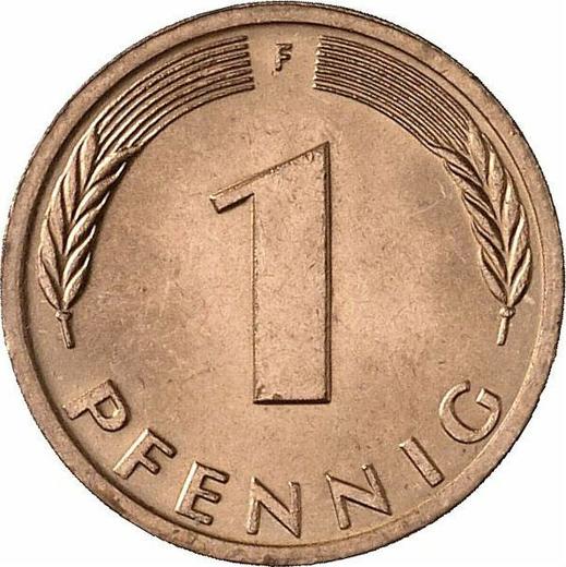 Аверс монеты - 1 пфенниг 1980 года F - цена  монеты - Германия, ФРГ