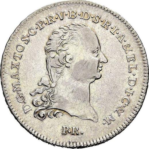 Awers monety - Talar 1803 P.R. - cena srebrnej monety - Berg, Maksymilian I Józef
