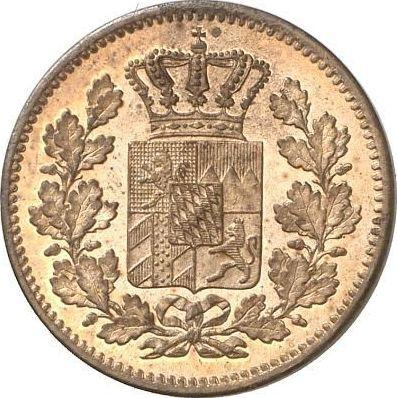 Аверс монеты - 2 пфеннига 1860 года - цена  монеты - Бавария, Максимилиан II